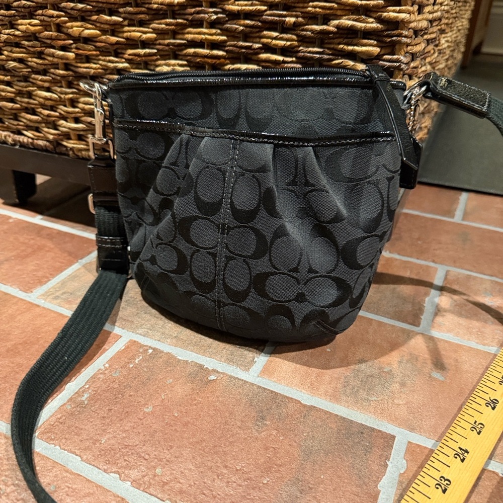 Coach Black Signature Crossbody Bag - Picture 9 of 9